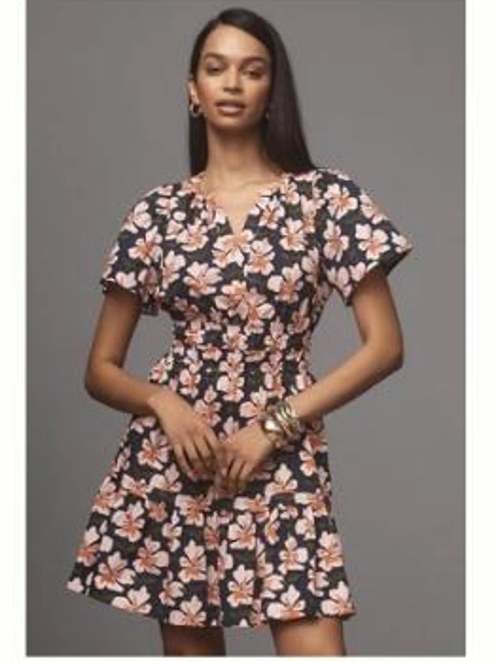 NWT Anthropologie Sumerset Floral Mini Dress Sz S